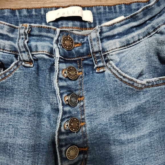 KanCan Nature Button Fly Jeans Size 25 Inseam 27 Distressed Vi… - Picture 2 of 9